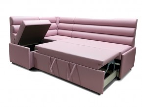 Угловой диван Призма Валики со спальным местом розовый в Коркино - korkino.mebel74.com | фото 2