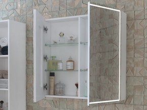 Зеркальный шкаф Geometry 800 с LED подсветкой в Коркино - korkino.mebel74.com | фото 1